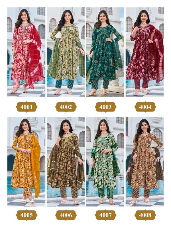 Kc Kashish Vol 4 Rayon Printed Kurti Bottom With Dupatta